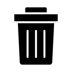 Garbage Vector Glyph Icon Design