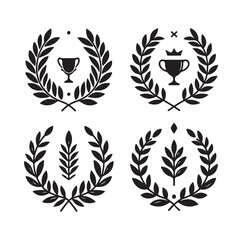 Obraz premium Laurel Sign Illustration Icon Logo Vector 
