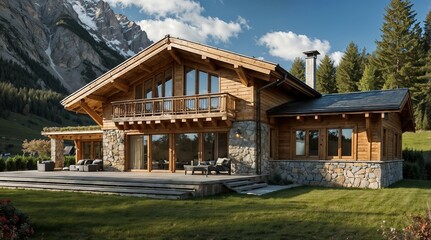 house in the mountains