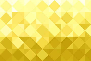 Mosaic golden pixel background. Gradient abstract tile background. Artistic polygon puzzle background.