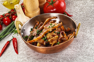 Sliced smoked pork ear snack