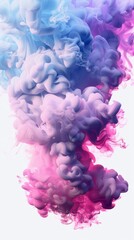 Pink party fog. Isolated blue, teal, purple , aqua smoke cloud or think cloud. 3D special effects fog clouds graphic 