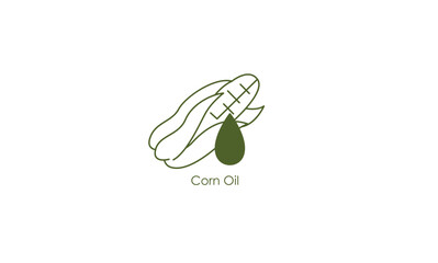 corn oil icon vector illustration 