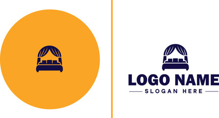 Furniture rental icon Furniture leasing Furniture hire Furniture borrowing flat logo sign symbol editable vector