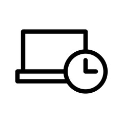 Working Hours Icon Vector Symbol Design Illustration