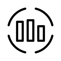 Chart Icon Vector Symbol Design Illustration