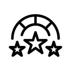 Rating Icon Vector Symbol Design Illustration