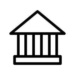 Bank Icon Vector Symbol Design Illustration