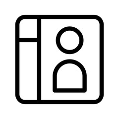 Contact Book Icon Vector Symbol Design Illustration