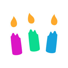 vector birthday candles