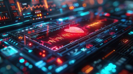 Fototapeta premium abstract background of medical cardiogram of the heart.