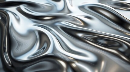 Smooth, metallic texture with sleek patterns and subtle reflections