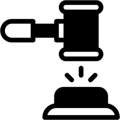 Vector Icon Auction, Business And Finance, Authority, Bids, Hammer, Economic Crises