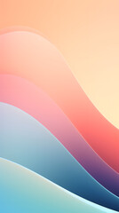 Digital technology rainbow color curve abstract graphic poster background with generative