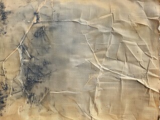 Wrinkled, Faded, and Stained Canvas Texture