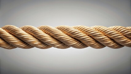 Twisted Rope Texture, 3D Render, Beige Rope, Abstract Background, Material, Rope, Texture