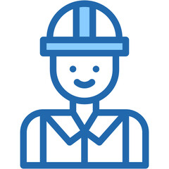 Vector Icon Carpenter, Contractor, Worker, Labor, Man