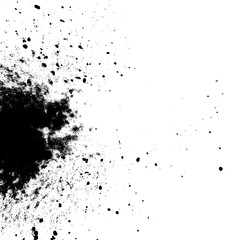 Fototapeta premium Monochrome Particle Explosion black on white