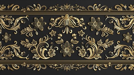 background with gold ornament