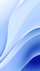 Naklejka premium Digital technology blue and white curve lines abstract graphic poster background with generative