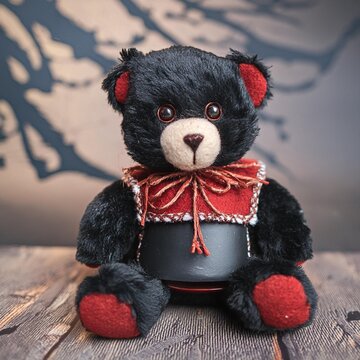 Punk Goth Teddy Bear