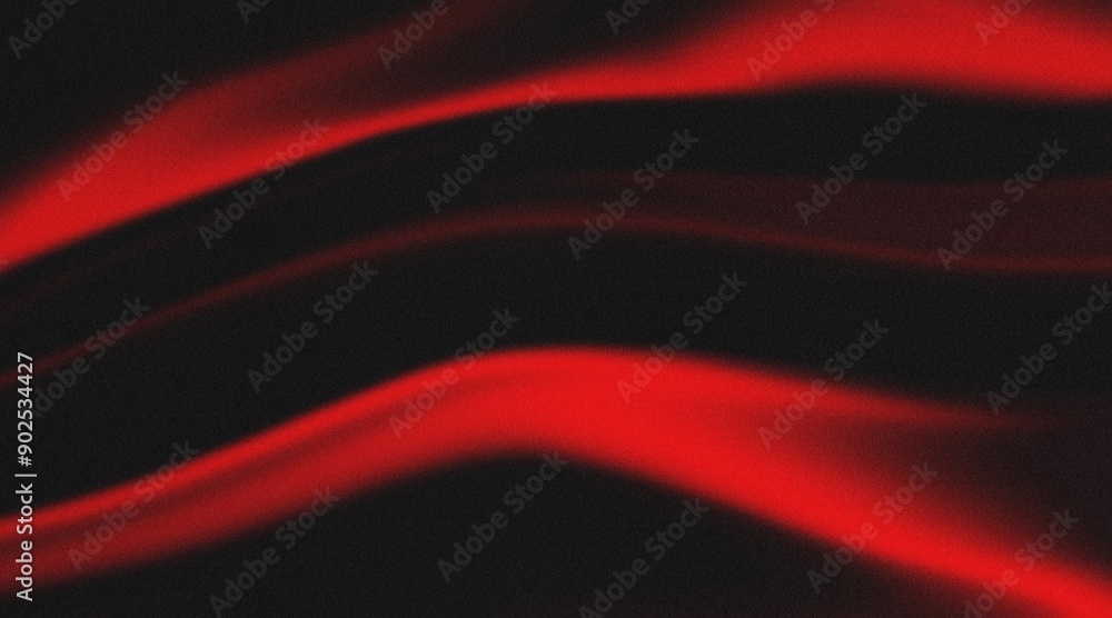 Fototapete abstract black and red waves for backgrounds chromatic flow abstract waves