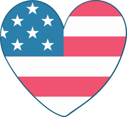 United States of America (USA) flag vector