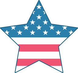 United States of America (USA) flag vector