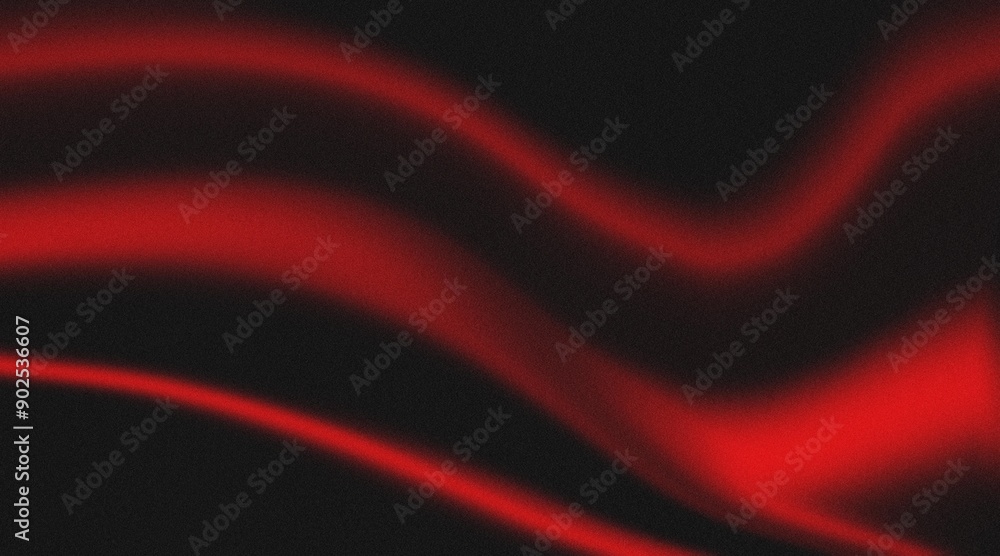 Fototapete abstract black and red waves for backgrounds chromatic flow abstract waves