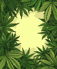 background for a business presentation about legal medical cannabis