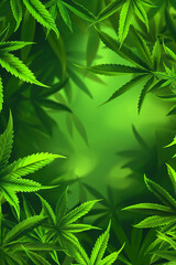 background for a business presentation about legal medical cannabis