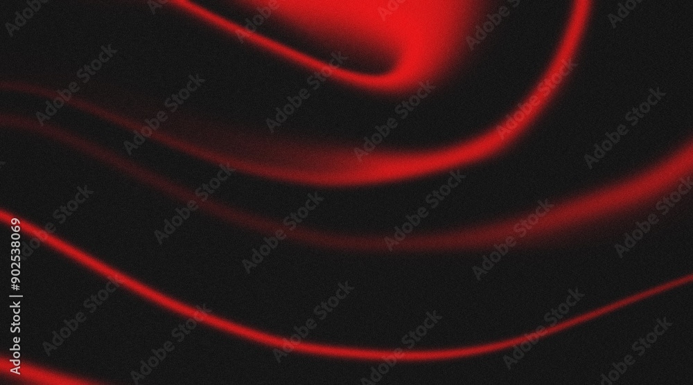 Fototapete abstract black and red waves for backgrounds chromatic flow abstract waves