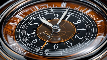Naklejka premium Detailed close-up of a vintage radio dial, honoring world audiovisual heritage day, more clarity with clear light and sharp focus, high detailed