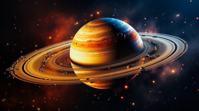 The Majestic Planet in Gentle Illumination