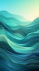 Fototapeta premium Digital technology minimalist gradient landscape abstract graphic poster background with generative