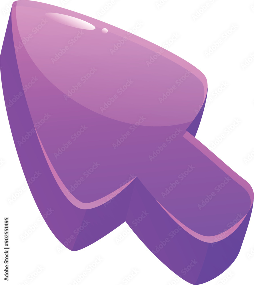 Poster purple 3d cursor is pointing to the top left corner of the screen