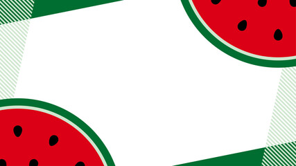 すいか　フレーム　抽象的　ストライプ