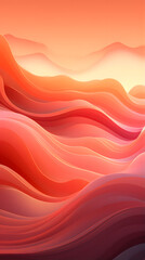 Fototapeta premium Digital technology minimalist gradient landscape abstract graphic poster background with generative