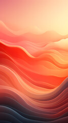 Fototapeta premium Digital technology minimalist gradient landscape abstract graphic poster background with generative