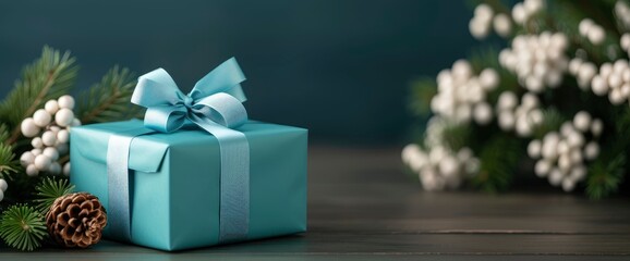 Blue Gift Boxes As A Background, Evoking Elegance And Serenity