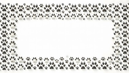 A picture of a frame that says paw animals prints on it.
