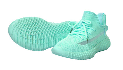 Modern sneakers isolated on white