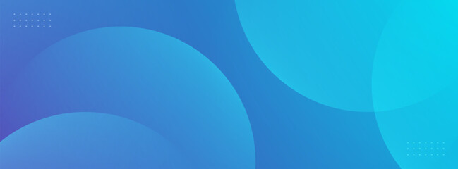 Minimalist banner background, colorful blue gradient. Circle geometric element, abstract background. Eps 10.