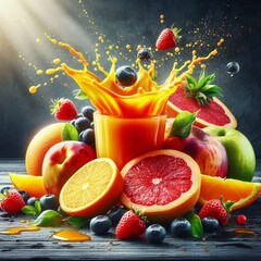 Splashes of Fresh Fruit Juice