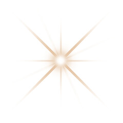 Gold Star PNG, Golden Sparkle with Transparent Background