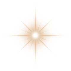 Gold Star PNG, Golden Sparkle with Transparent Background