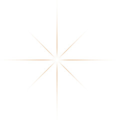 Gold Star PNG, Golden Sparkle with Transparent Background