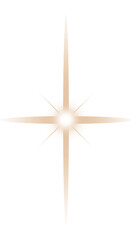 Gold Star PNG, Golden Sparkle with Transparent Background