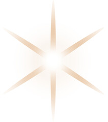 Gold Star PNG, Golden Sparkle with Transparent Background