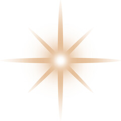 Gold Star PNG, Golden Sparkle with Transparent Background